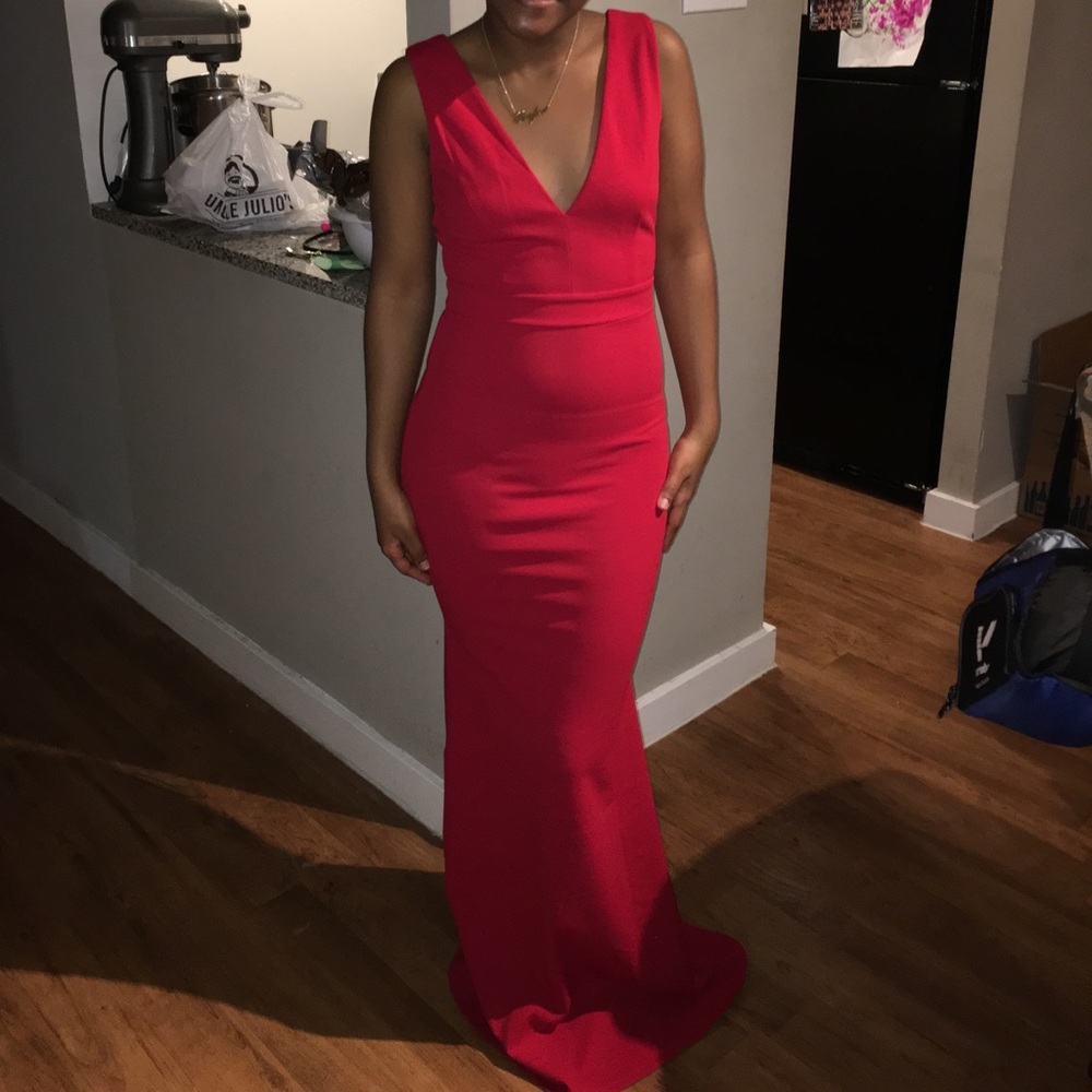 Long fitted prom dress